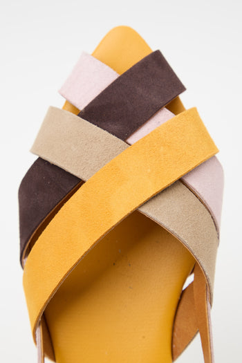 Tre Emme Sandalo Giallo+beige Donna - 4