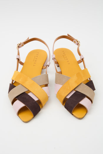 Tre Emme Sandalo Giallo+beige Donna - 6