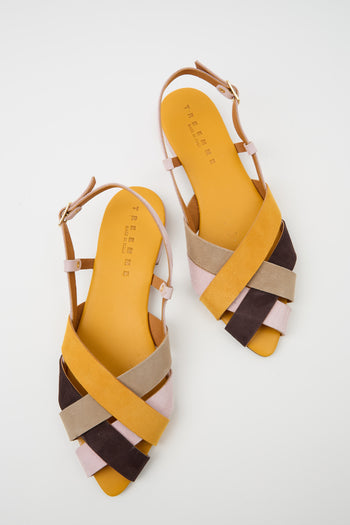 Tre Emme Sandalo Giallo+beige Donna - 7