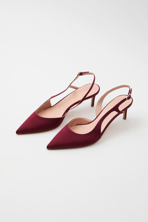 Tre Emme Slingback Bordò Donna - 2