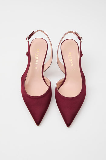 Tre Emme Slingback Bordò Donna - 3