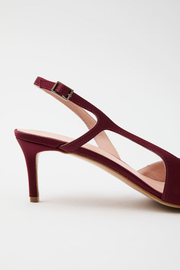 Tre Emme Slingback Bordò Donna - 6