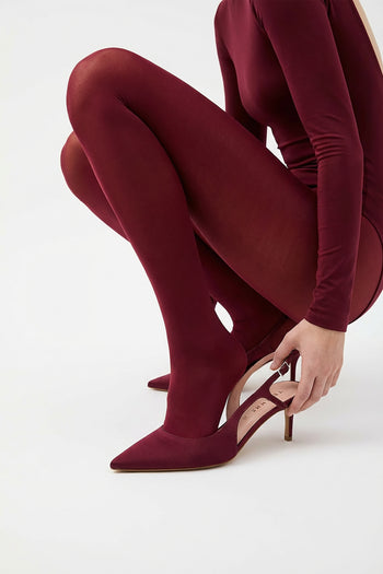 Tre Emme Slingback Bordò Donna - 9