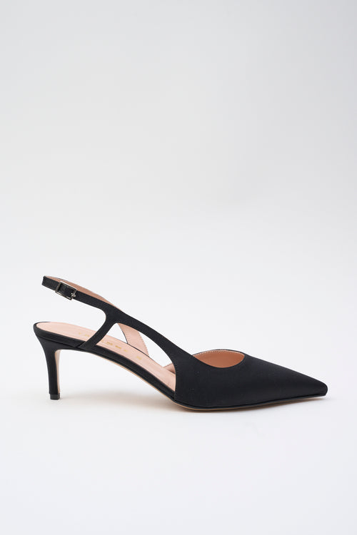 Tre Emme Slingback Nero Donna