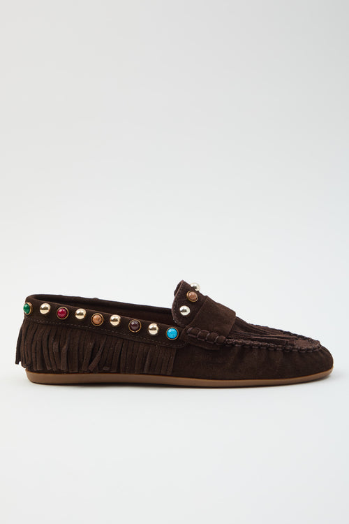 Tre Emme Mocassino Mogano Donna