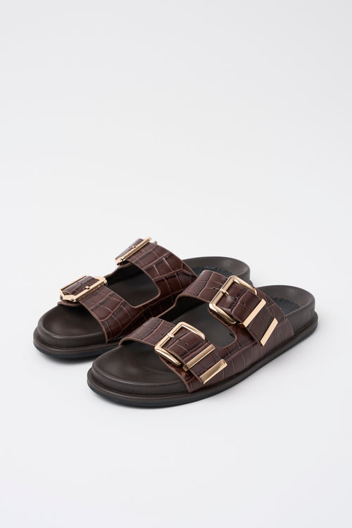 Tre Emme Ciabatta Brown Donna - 2