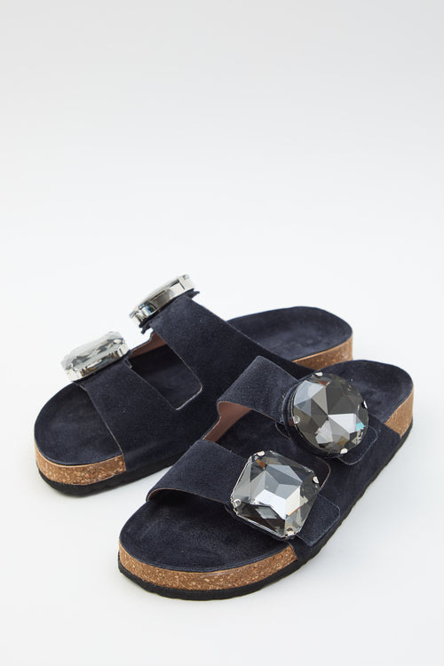 Tre Emme Ciabatta Blu Donna - 2