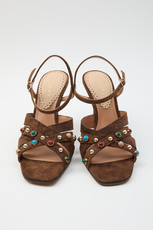 Tre Emme Sandalo Dark Brown Donna