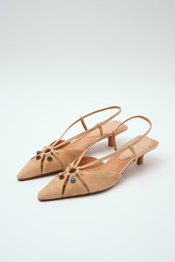 Tre Emme Slingback Beige Donna - 3