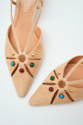 Tre Emme Slingback Beige Donna - 4