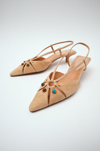 Tre Emme Slingback Beige Donna - 6