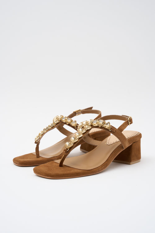 Tre Emme Sandalo Camel Donna - 2