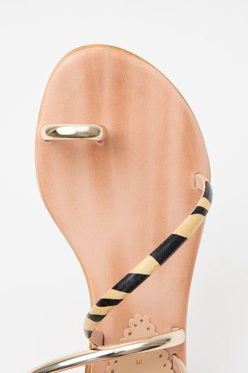 Tre Emme Sandalo Beige/black Donna - 5