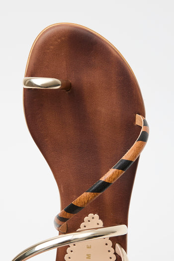 Tre Emme Sandalo Tan/black Donna - 4