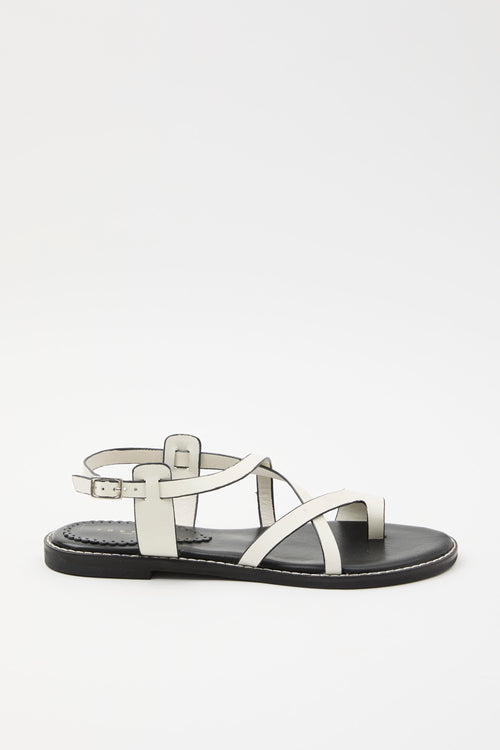 Tre Emme Sandalo Off White Donna
