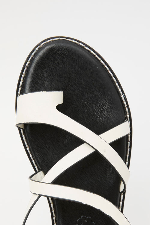 Tre Emme Sandalo Off White Donna