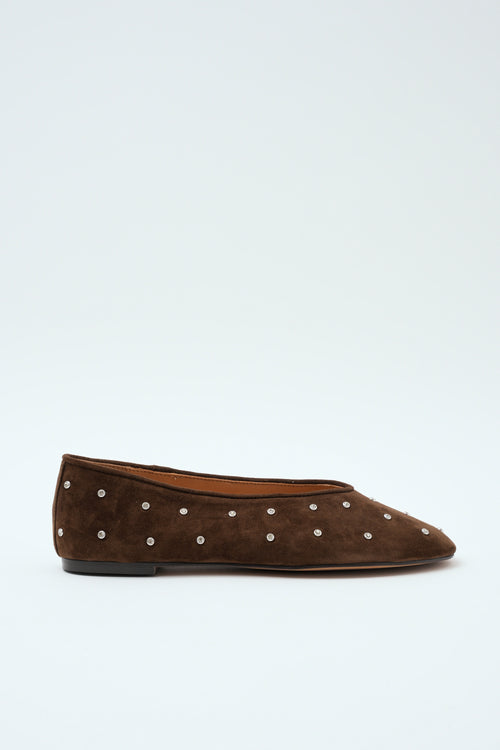 Tre Emme Ballerina Dark Brown Donna