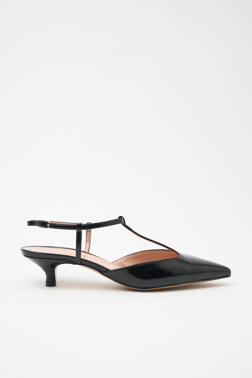 Tre Emme Slingback Nero Donna - 2