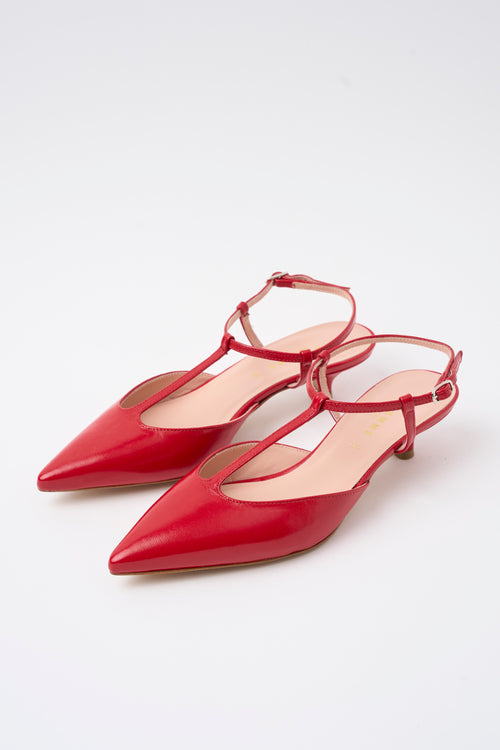 Tre Emme Slingback Rosso Fuoco Donna - 2