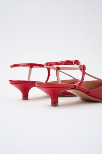 Tre Emme Slingback Rosso Fuoco Donna - 4