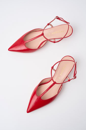 Tre Emme Slingback Rosso Fuoco Donna - 5