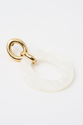 Tre Emme Orecchini Bianco/oro Donna - 3
