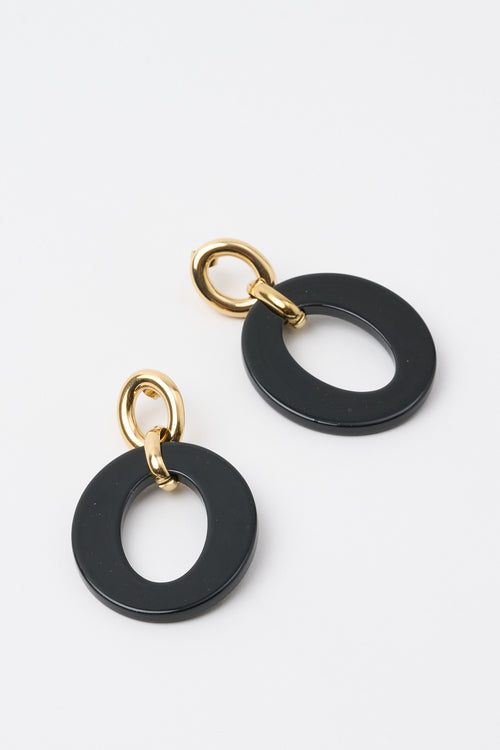 Tre Emme Orecchini Nero/oro Donna