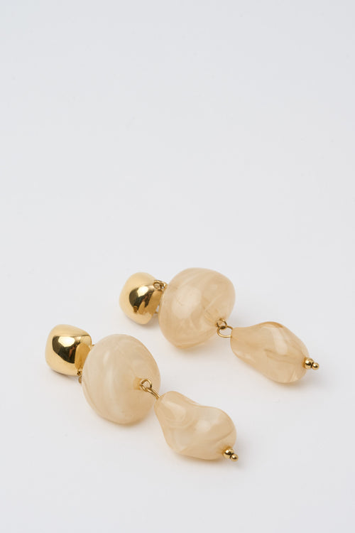 Tre Emme Orecchini Beige/oro Donna