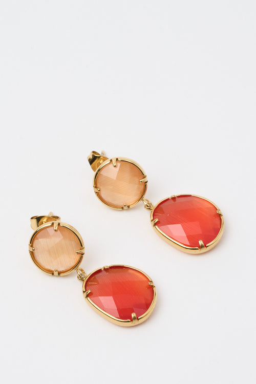 Tre Emme Orecchini Arancione Donna