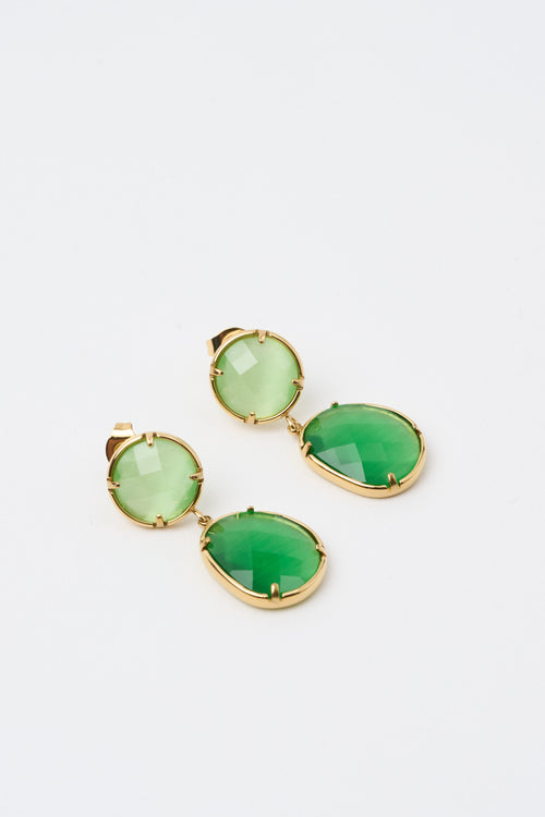 Tre Emme Orecchini Verde Donna