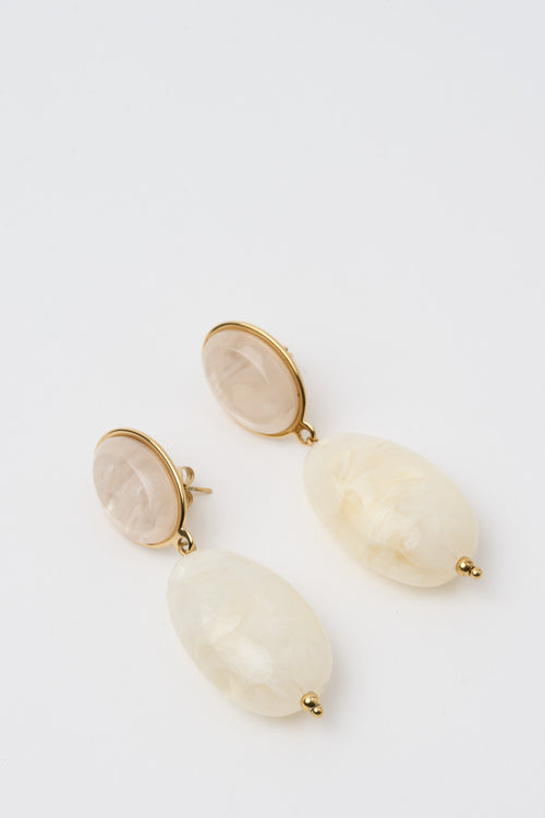 Tre Emme Orecchini Bianco/oro Donna - 2