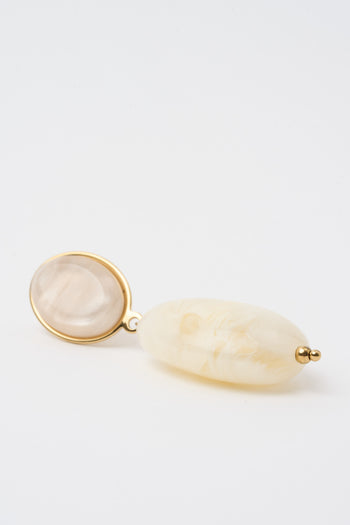 Tre Emme Orecchini Bianco/oro Donna - 3