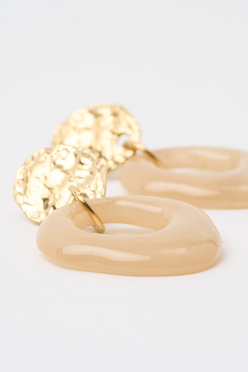 Tre Emme Orecchini Beige/oro Donna - 2