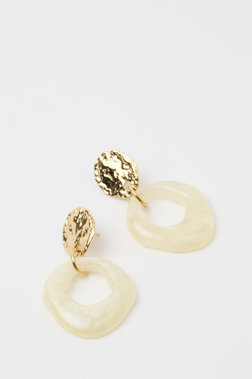 Tre Emme Orecchini Latte/oro Donna