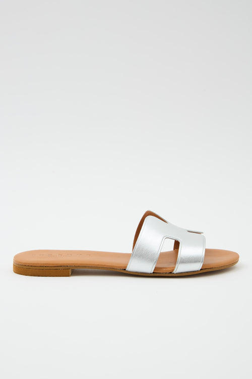 Tre Emme Ciabatta Argento Donna