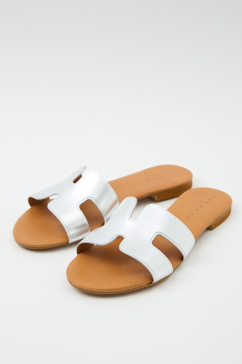Tre Emme Ciabatta Argento Donna - 2