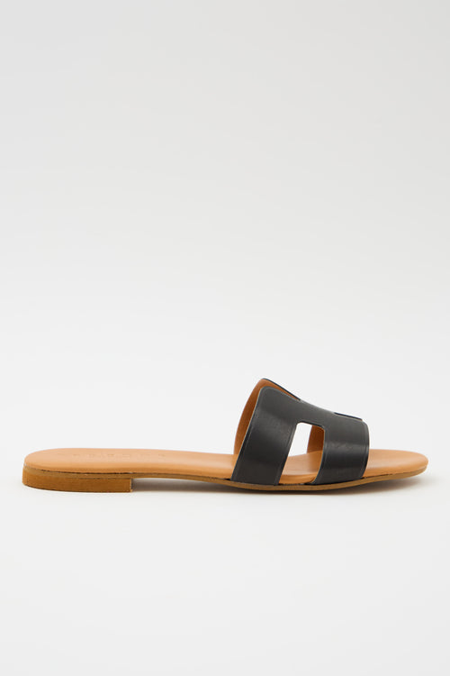 Tre Emme Ciabatta Nero Donna