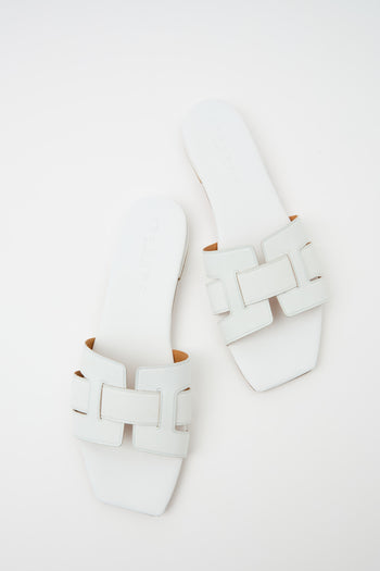 Tre Emme Ciabatta Bianco Donna - 6