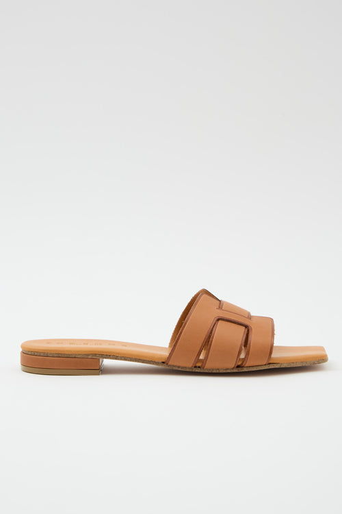 Tre Emme Ciabatta Cuoio Donna