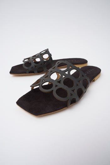 Tre Emme Ciabatta Nero Donna - 5