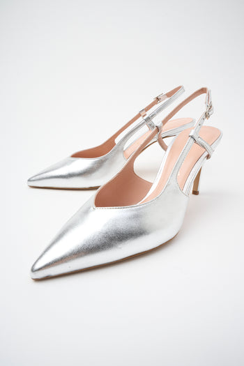Tre Emme Slingback Argento Donna - 6