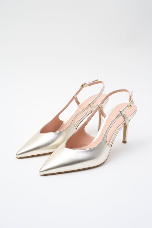 Tre Emme Slingback Platino Donna - 2