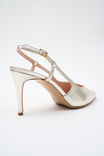 Tre Emme Slingback Platino Donna - 4