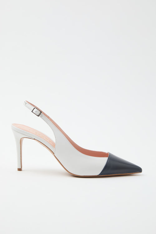 Tre Emme Slingback Abiss+bianco Donna