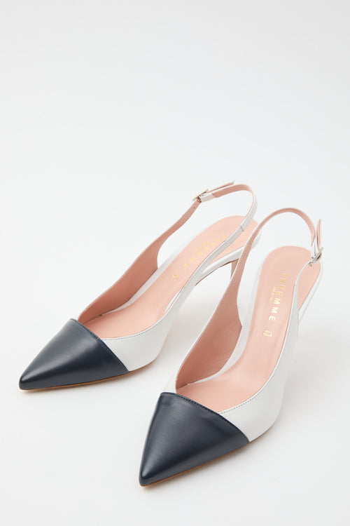 Tre Emme Slingback Abiss+bianco Donna - 2