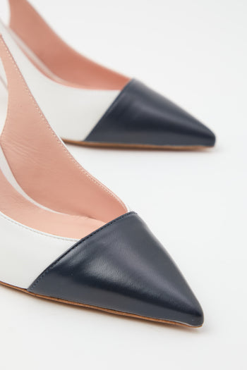 Tre Emme Slingback Abiss+bianco Donna - 4