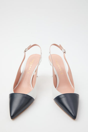 Tre Emme Slingback Abiss+bianco Donna - 6
