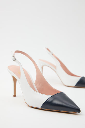 Tre Emme Slingback Abiss+bianco Donna - 7