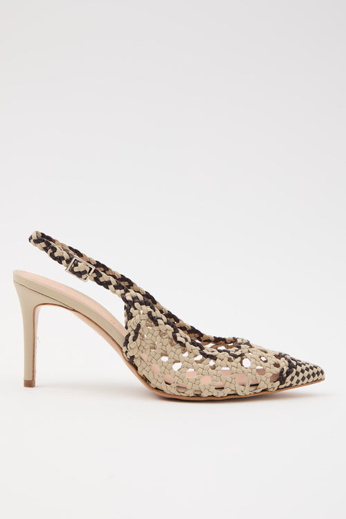 Tre Emme Slingback Beige+mocca Donna - 2