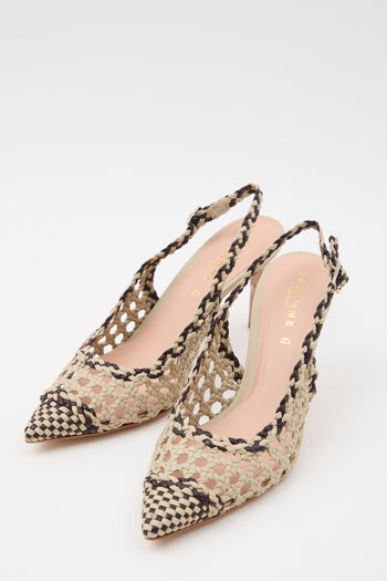 Tre Emme Slingback Beige+mocca Donna - 3